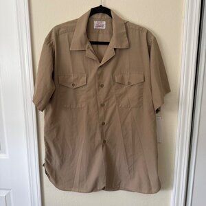 Vintage Creighton Button Down Shirt  USA Size 16 1/2/ L Uniform Style